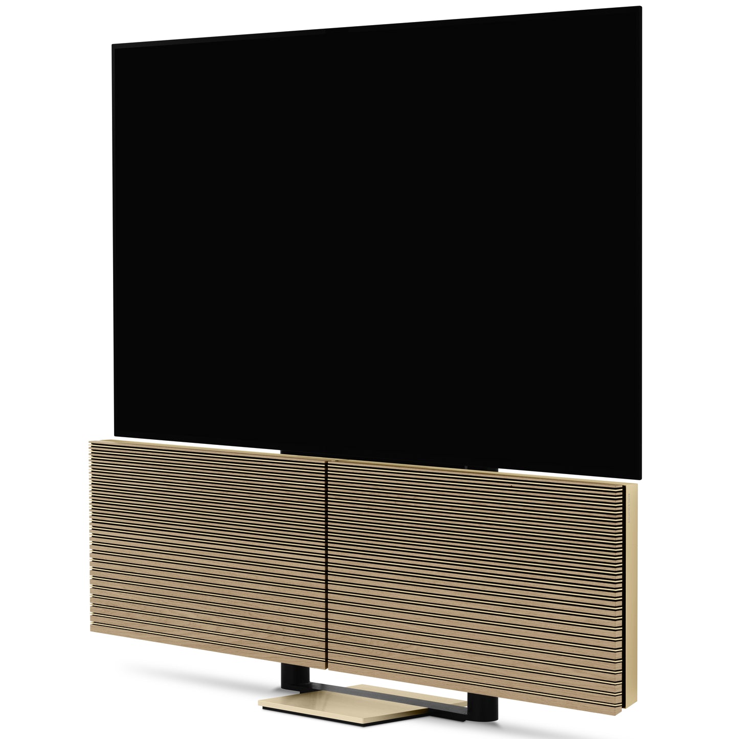 Beovision Harmony Gold Tone Light oak auf Bodenstandfuß Video mode