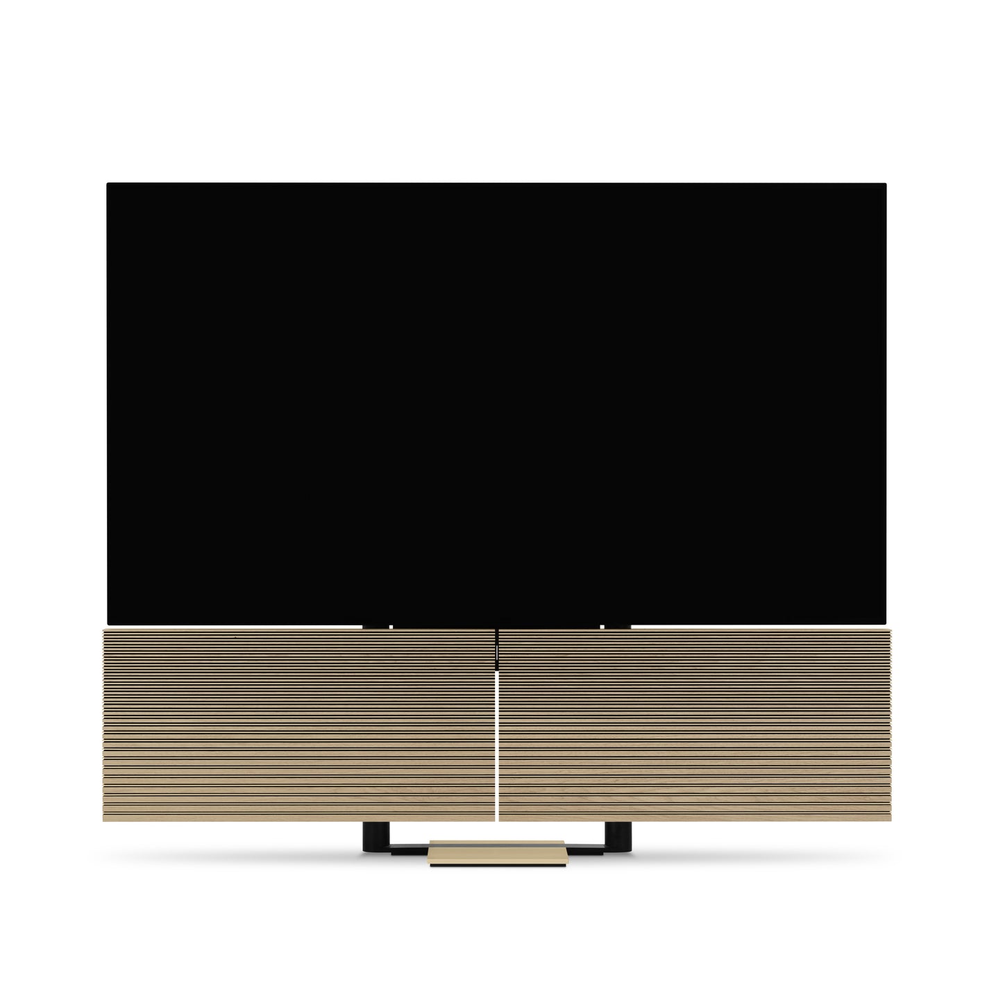 Beovision Harmony Gold Tone Light oak auf Bodenstandfuß