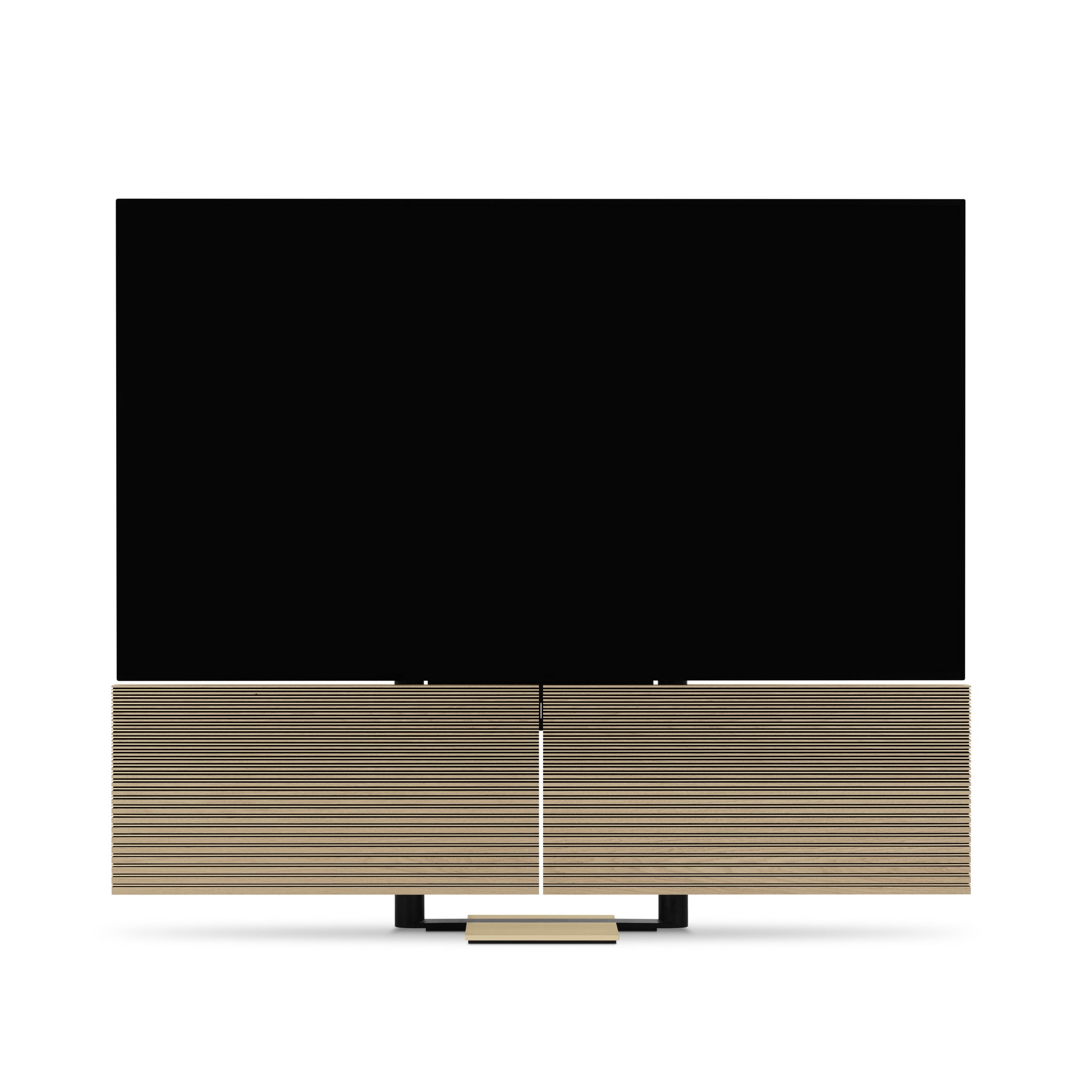 Beovision Harmony Gold Tone Light oak auf Bodenstandfuß