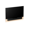 Bang & Olufsen, B&O, Beovision Theatre 65 Zoll in Gold Tone mit Stoffcover an Wandhalterung 