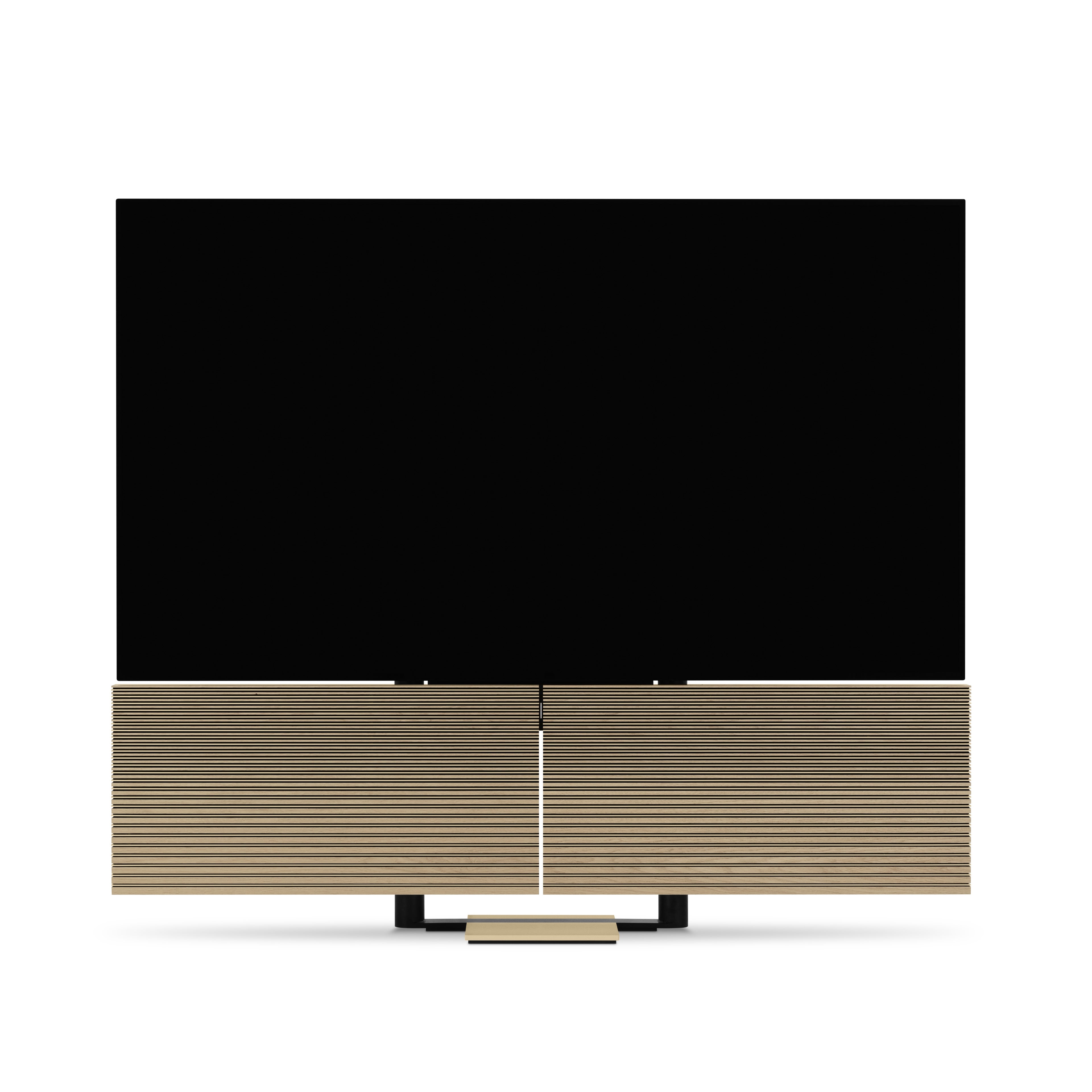 Beovision Harmony Gold Tone Light oak auf Bodenstandfuß 