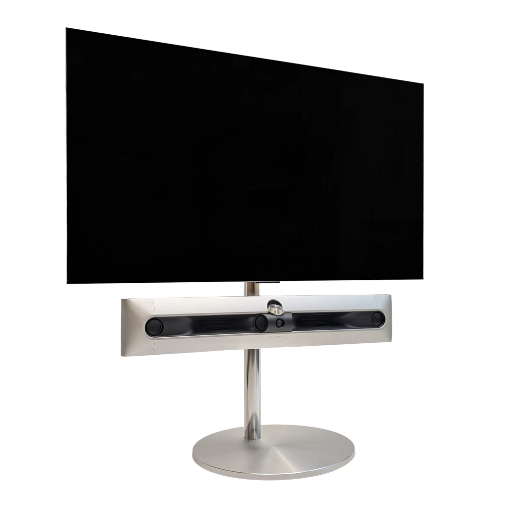 Beosound Premiere von Bang & Olufsen auf einem Bodenstandfuß von stb brackets