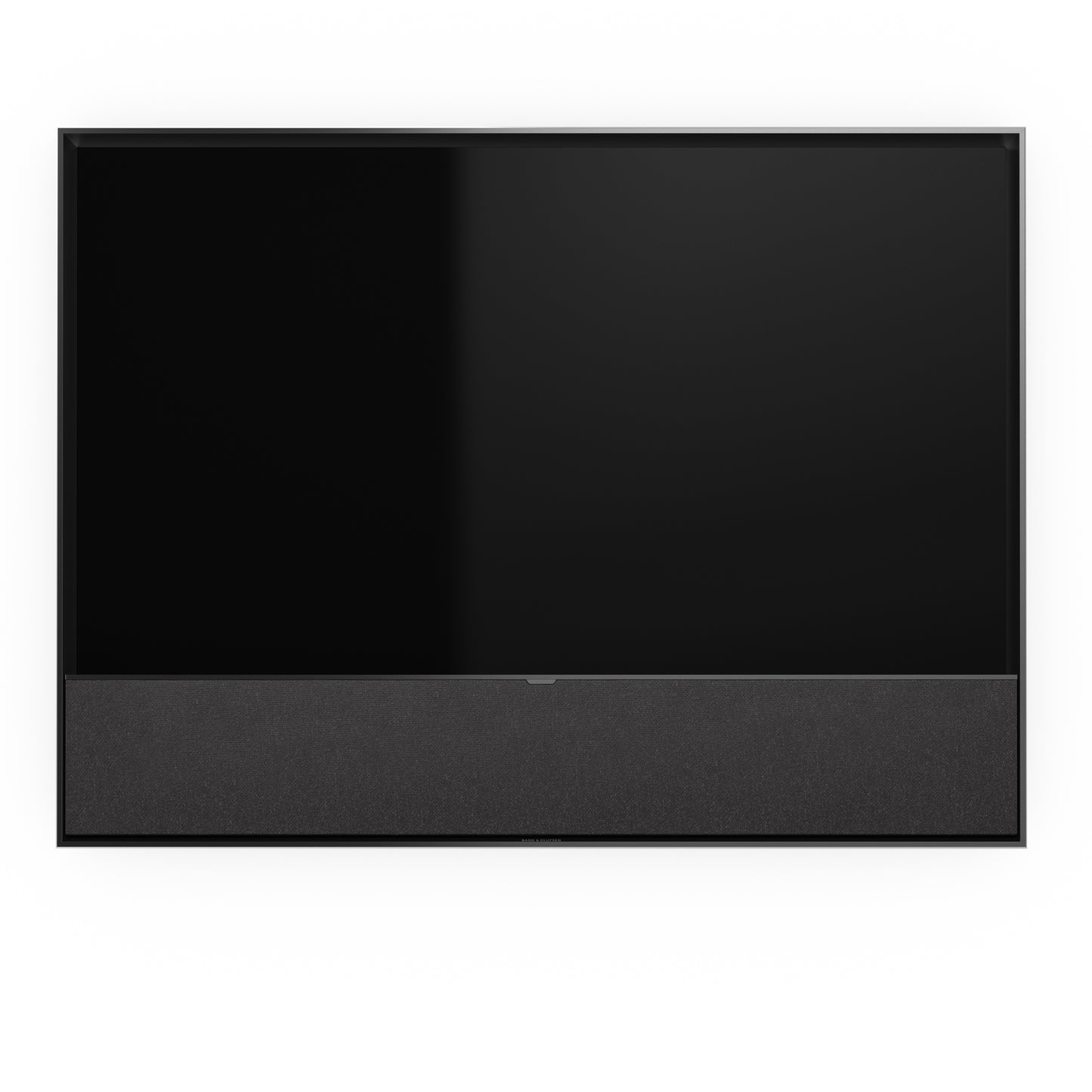 B&O Bang & Olufsen Beovision Contour in 55 Zoll in Black Anthracite Grey melange Cover an Wandhalterung - Ansicht von vorn