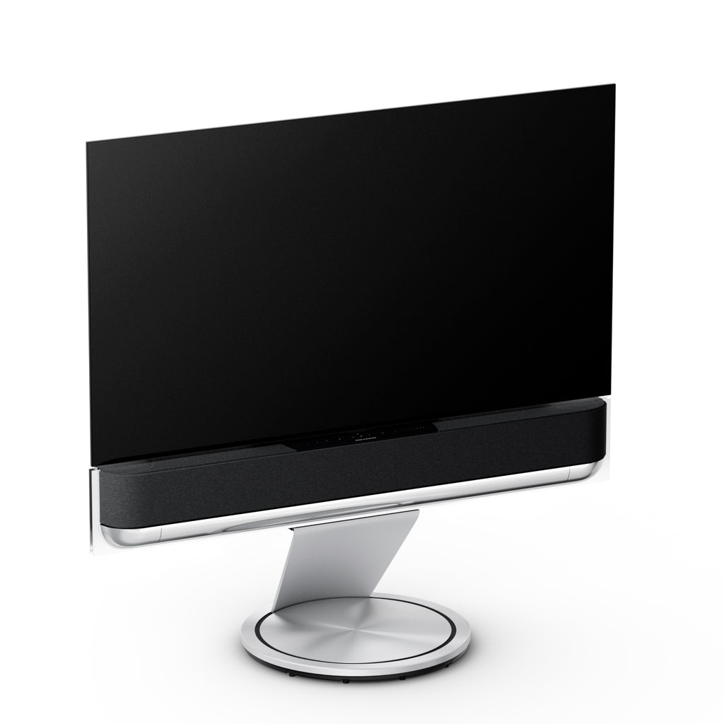 Bang & Olufsen Beovision Theatre 55 Zoll auf Bodenstandfuß mit Cover in grey melange