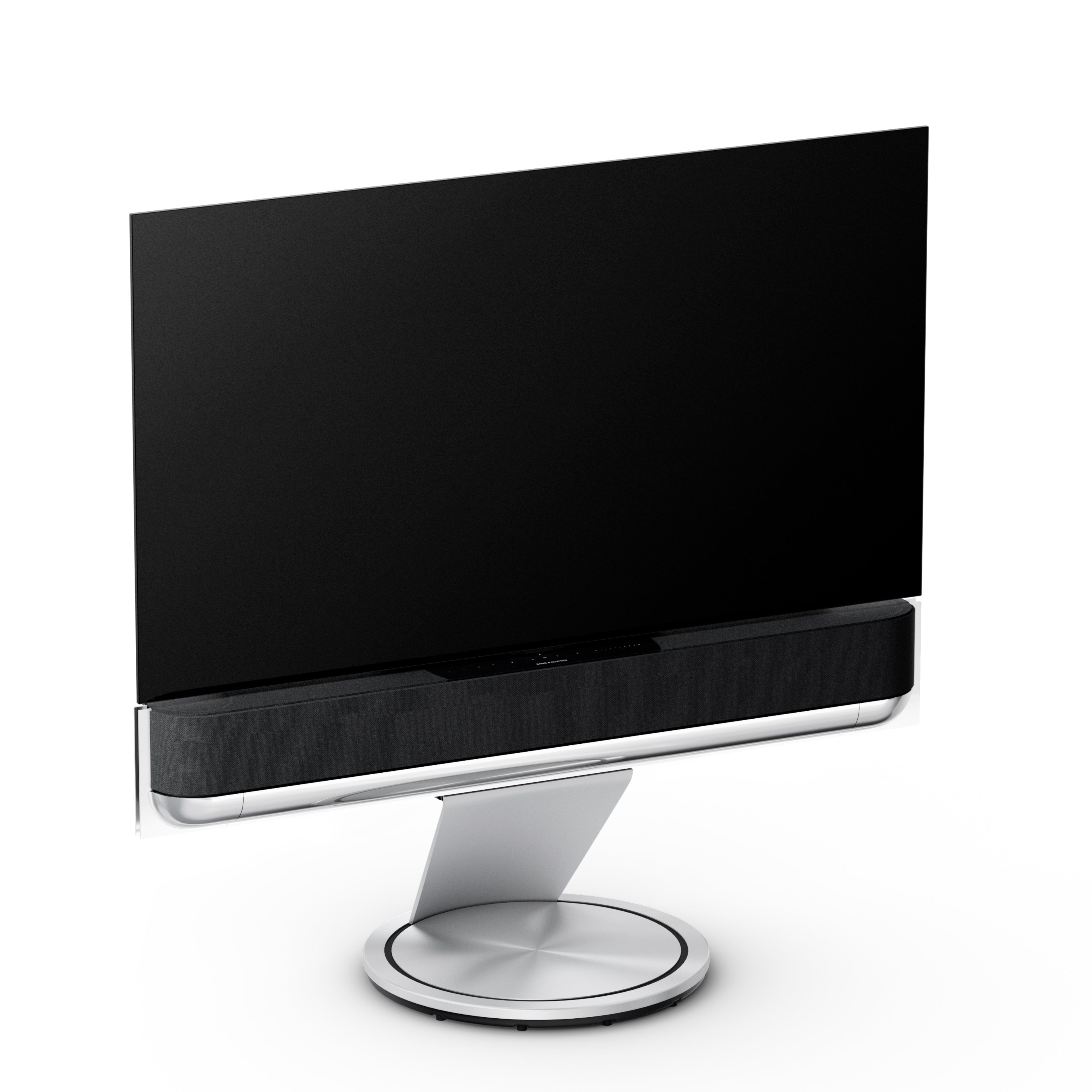 Bang & Olufsen Beovision Theatre 55 Zoll auf Bodenstandfuß mit Cover in grey melange