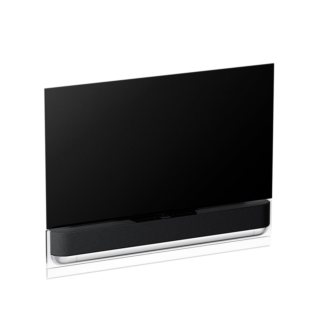 Bang & Olufsen Beovision Theatre 55 Zoll an Wandhalterung mit Cover in grey melange