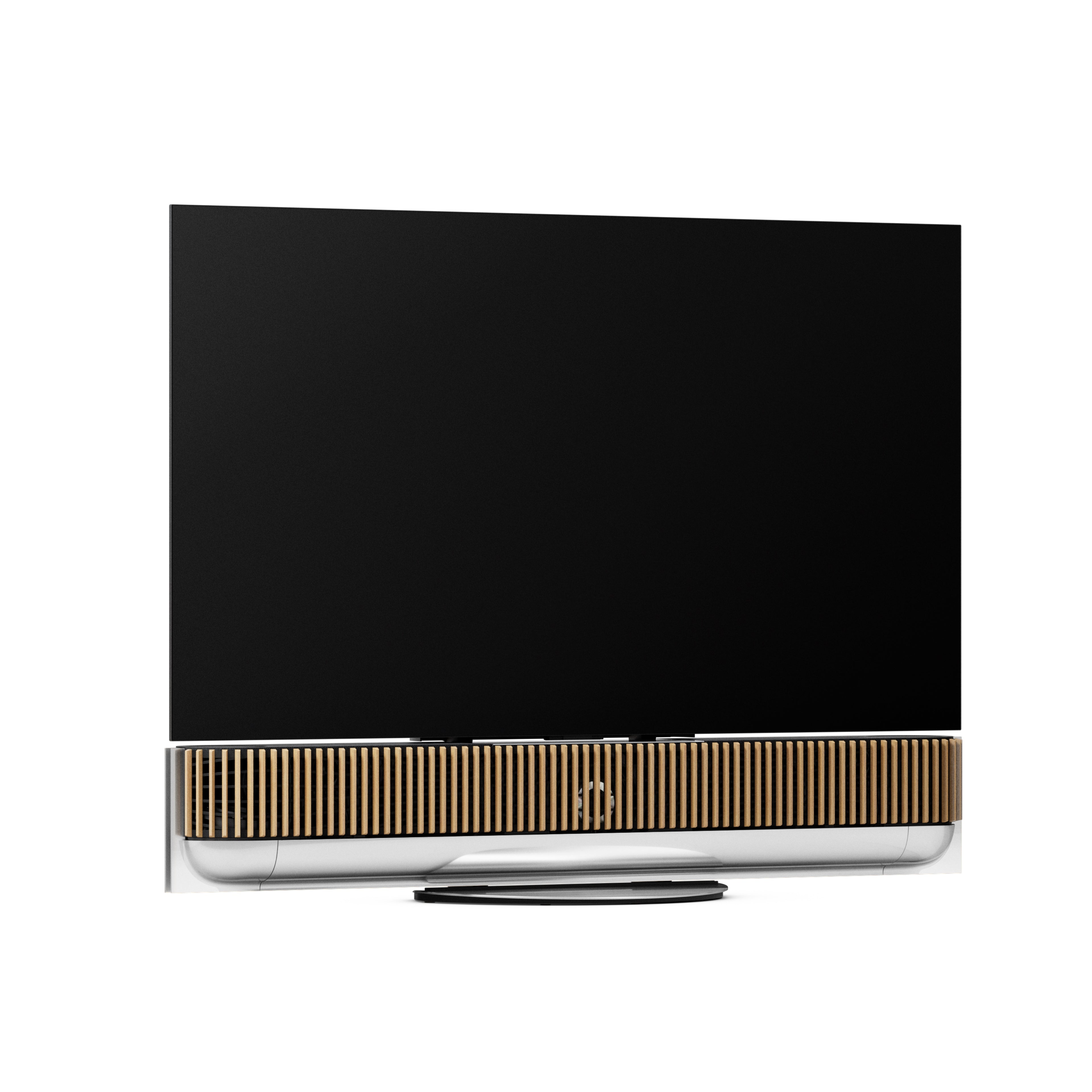 Bang & Olufsen Beovision Theatre 55 Zoll auf Tischstandfuß mit Cover in oak