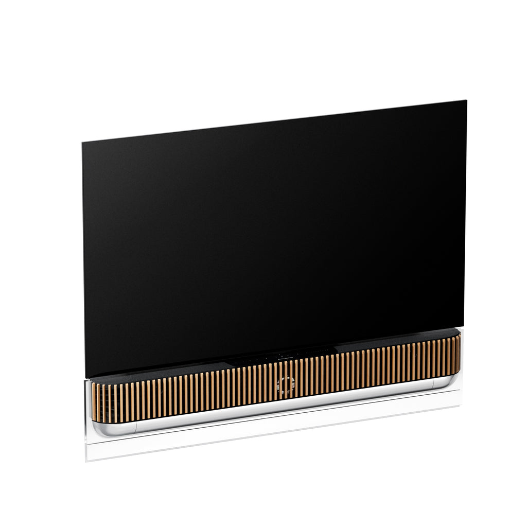 Bang & Olufsen Beovision Theatre 55 Zoll an Wandhalterung mit Cover in oak