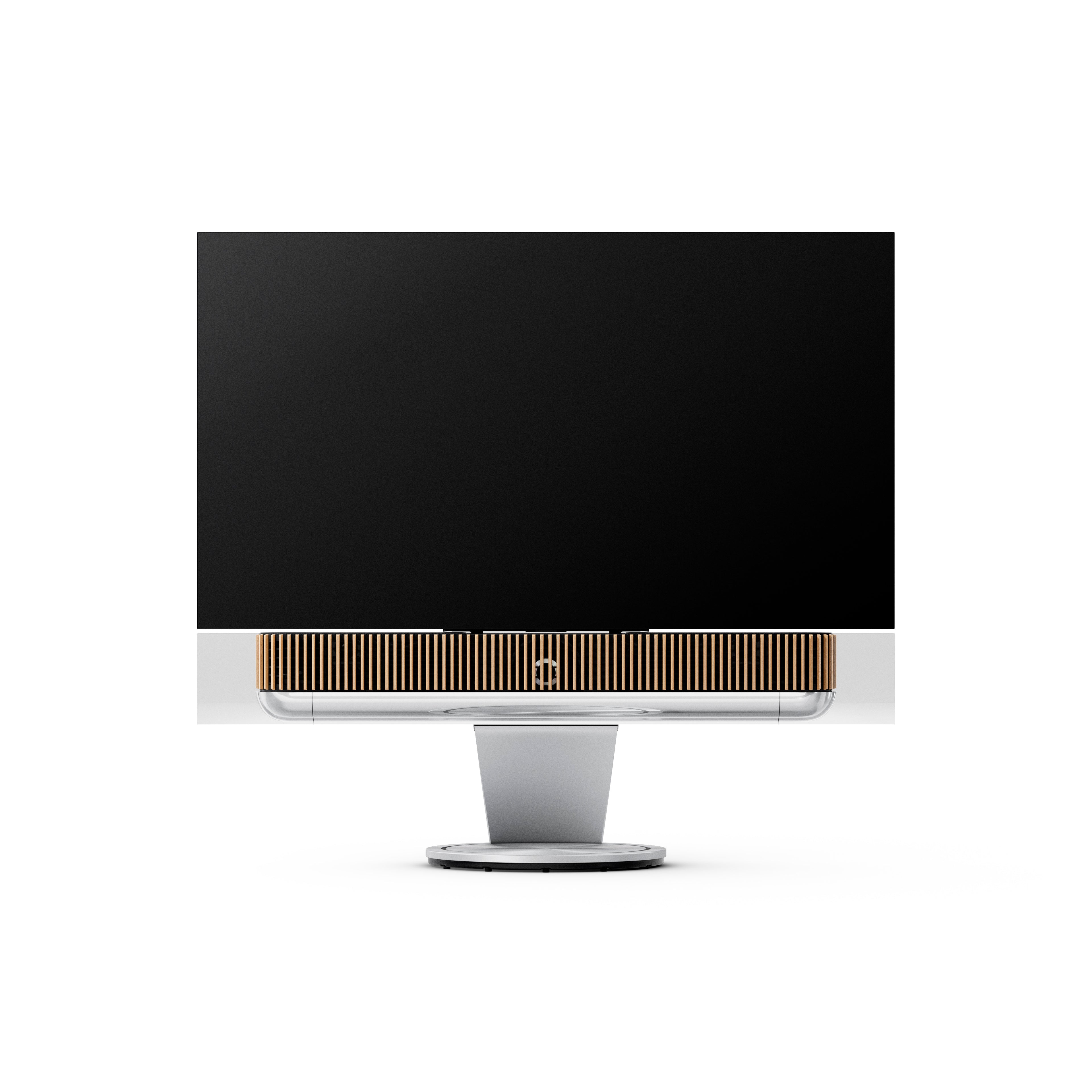 Bang & Olufsen Beovision Theatre 65 Zoll Auf Motorbodenstandfuß frontale Ansicht